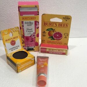 Burt's Bees Pink Grapefruit Lip Care and Hand Cream bundle
